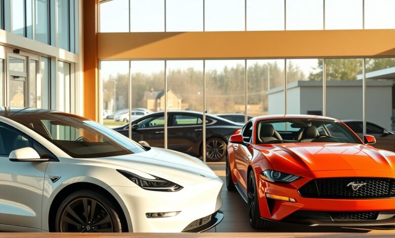 2024 Tesla Model Y vs Ford Mustang Mach-E Family SUV Showdown